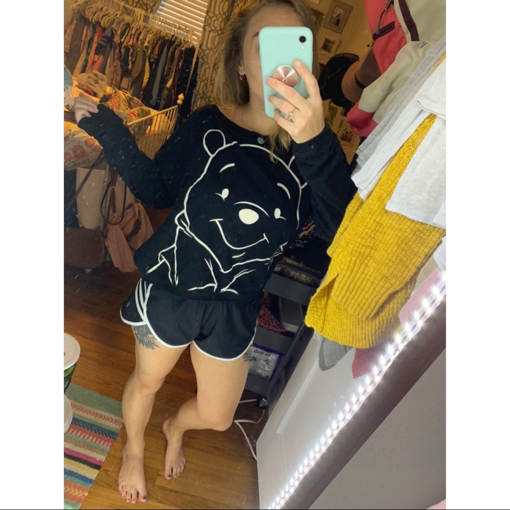 Disney Winnie the Pooh black pullover.
